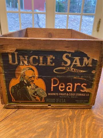 Uncle Sam Fruit Crate Label