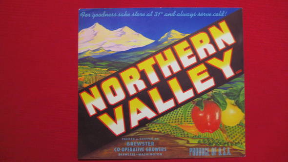 Northern Valley Fruit Crate Label
