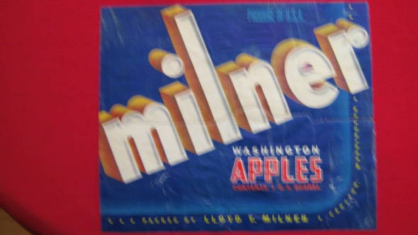 Milner Fruit Crate Label