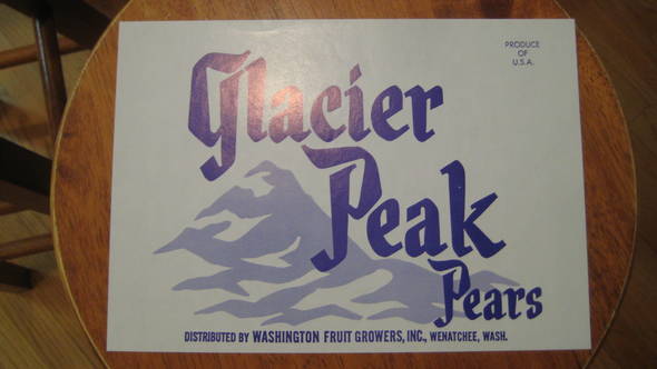Glacier Peak Fruit Crate Label