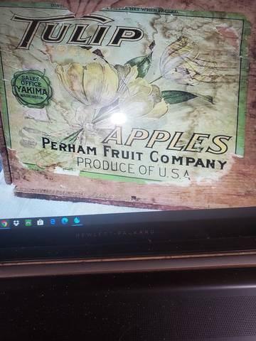 Tulip 2 Weights Fruit Crate Label