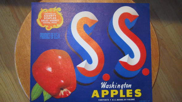 S.S. Fruit Crate Label