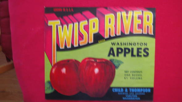Twisp River Fruit Crate Label