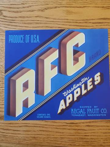 RFC Fruit Crate Label