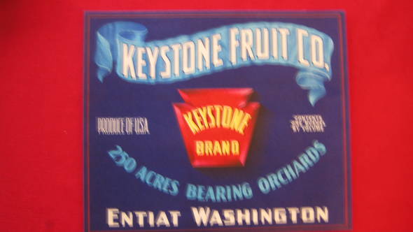 Keystone Fruit Fruit Crate Label