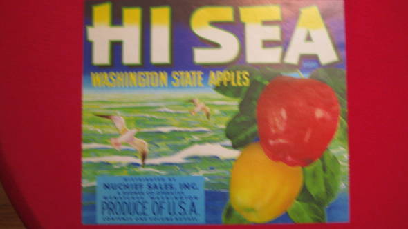 Hi Sea Fruit Crate Label