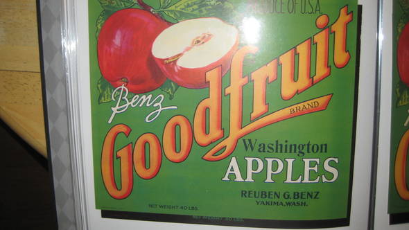 Goodfruit Green WA Fruit Crate Label