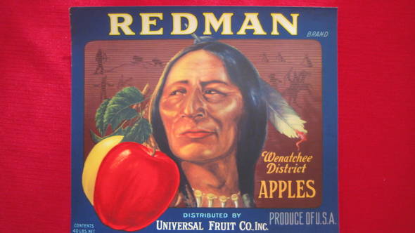Redman Fruit Crate Label