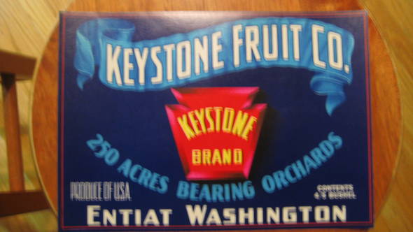 Keystone Fruit Crate Label