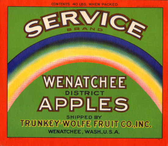 Service Fruit Crate Label