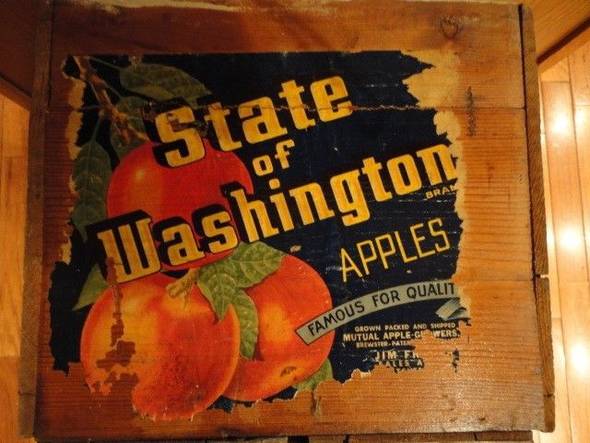 State of Washington Fruit Crate Label