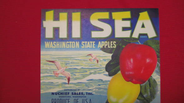 Hi Sea Fruit Crate Label