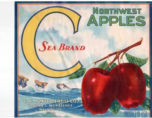 Sea brand Fruit Crate Label