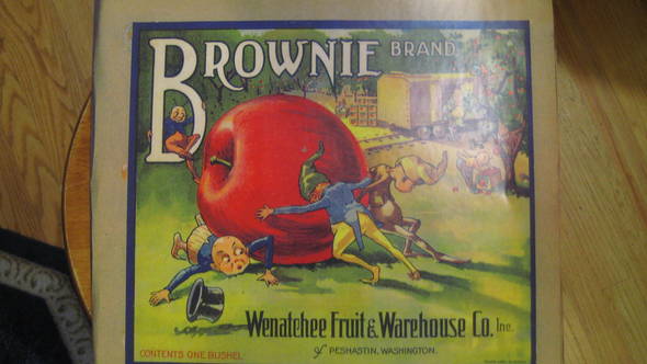 Brownie Fruit Crate Label