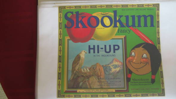 Skookum Hi-Up Fancy Mid Fruit Crate Label