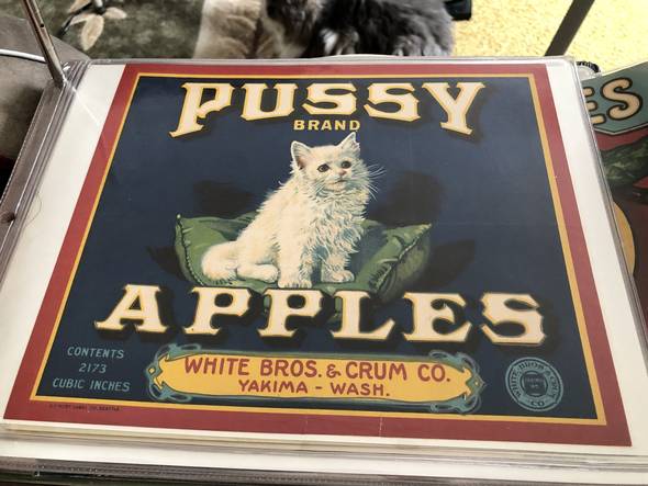Pussy XF Fruit Crate Label