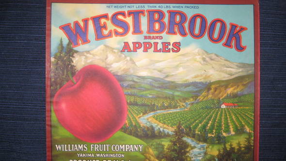 Westbrook Fruit Crate Label