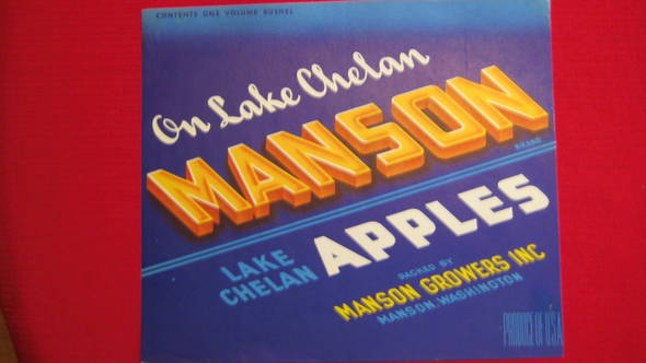 Manson Fruit Crate Label