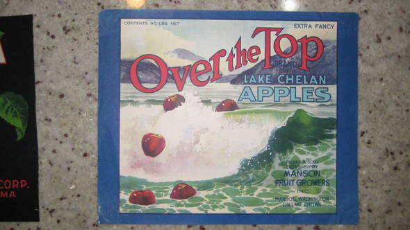 Over The Top Schmidt Fruit Crate Label