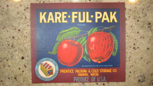 Kare Ful Pak Fruit Crate Label