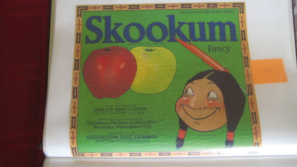 Skookum Greer Brothers Fancy Fruit Crate Label