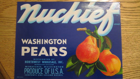 Nuchief Fruit Crate Label