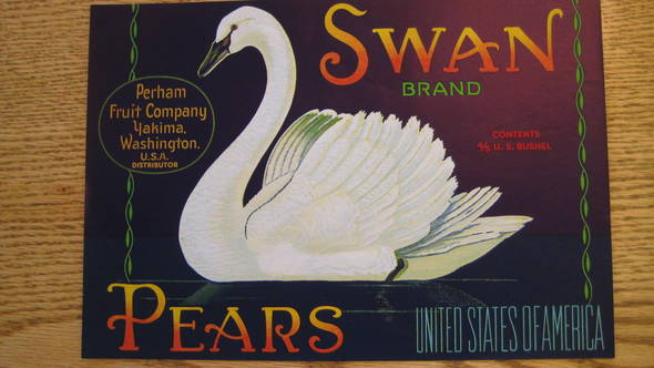 Swan Fruit Crate Label