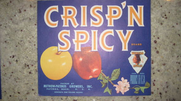 Crisp N Spicy Fruit Crate Label