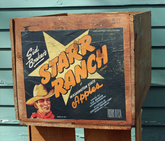 Sid Braker's Starr Ranch Black Fruit Crate Label