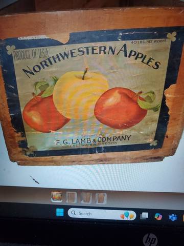 Northwestern F.G. Lamb Fruit Crate Label