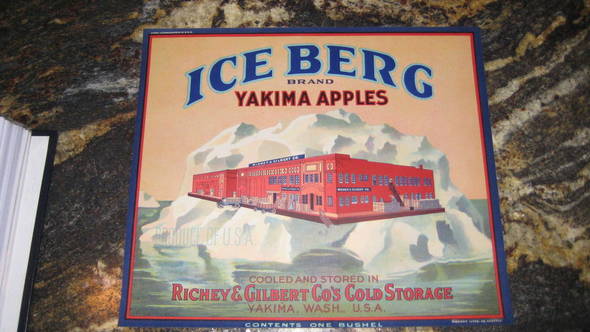Ice Berg Brand Fruit Crate Label