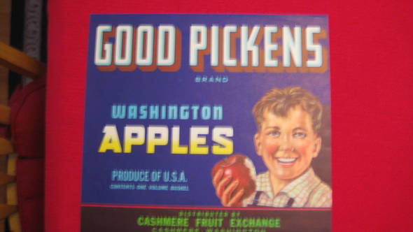 Good Pickens Fruit Crate Label