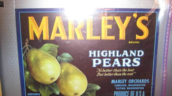 Marleys Fruit Crate Label