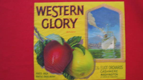 Western Glory Fruit Crate Label