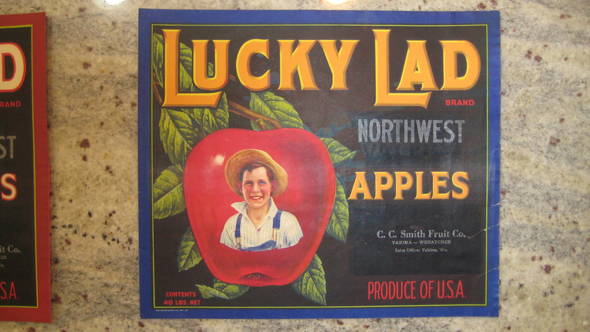 Lucky Lad Fruit Crate Label