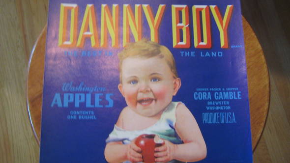 Danny Boy Fruit Crate Label