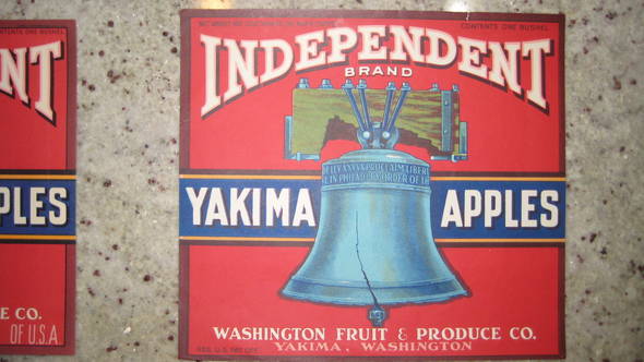Independent Fruit Crate Label
