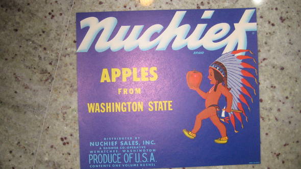 Nuchief Fruit Crate Label