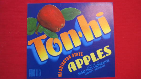 Ton Hi Fruit Crate Label