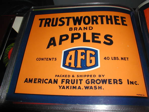 Trustworthee Fruit Crate Label