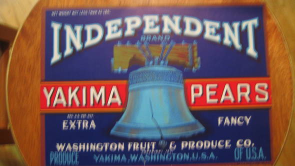 Independent Fruit Crate Label