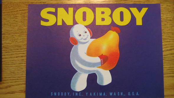 Snoboy Fruit Crate Label