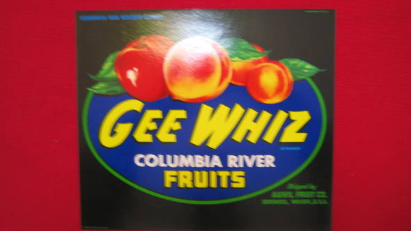 Gee Whiz Fruit Crate Label