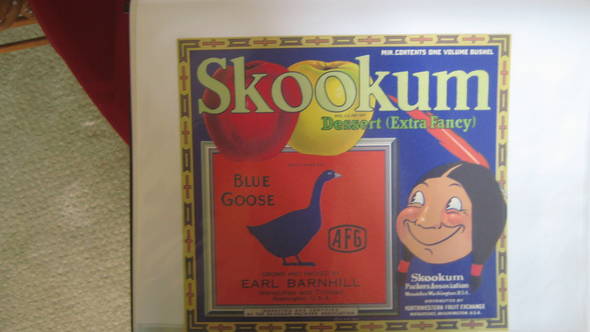 Skookum AFG Barnhill XF Fruit Crate Label