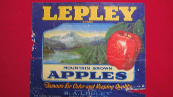 Lepley Fruit Crate Label