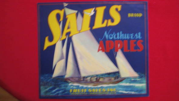 Sails Fruit Crate Label