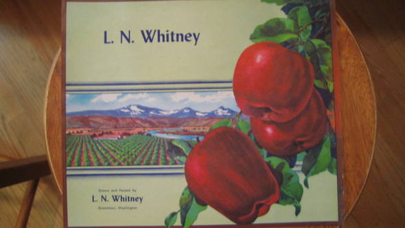 Whitney LN Fruit Crate Label