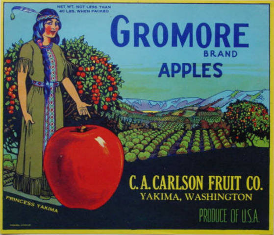 Gromore Fruit Crate Label