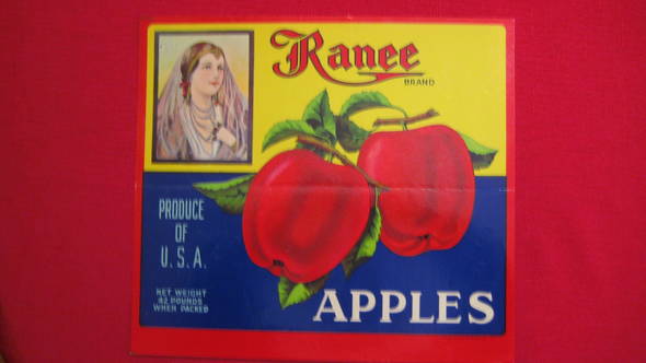 Ranee Fruit Crate Label