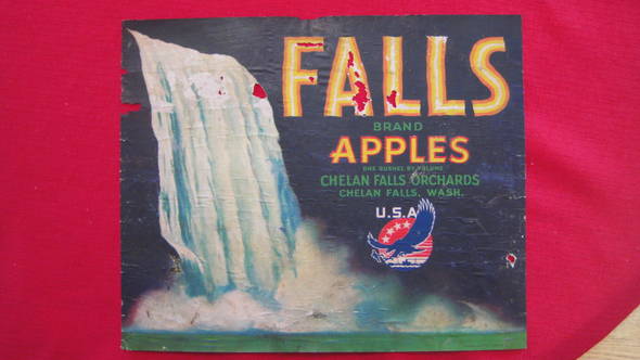 Falls CU 6 Fruit Crate Label